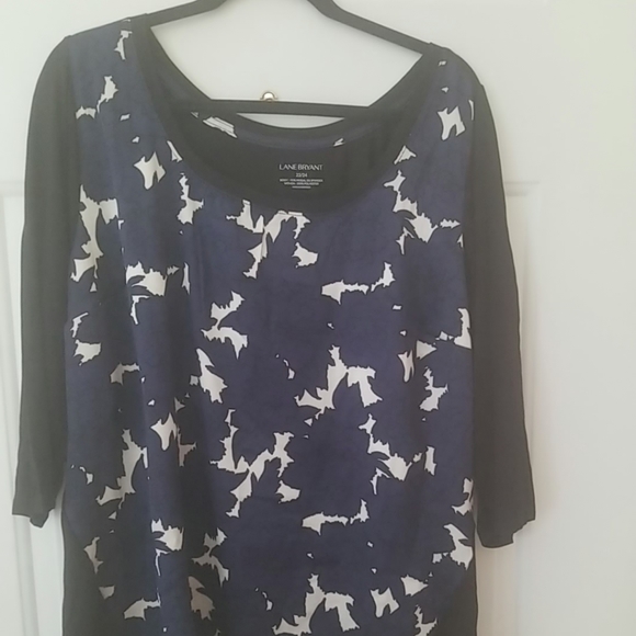 Lane Bryant Tops - 🌲Lane Bryant size 22/24 Mixed media blouse